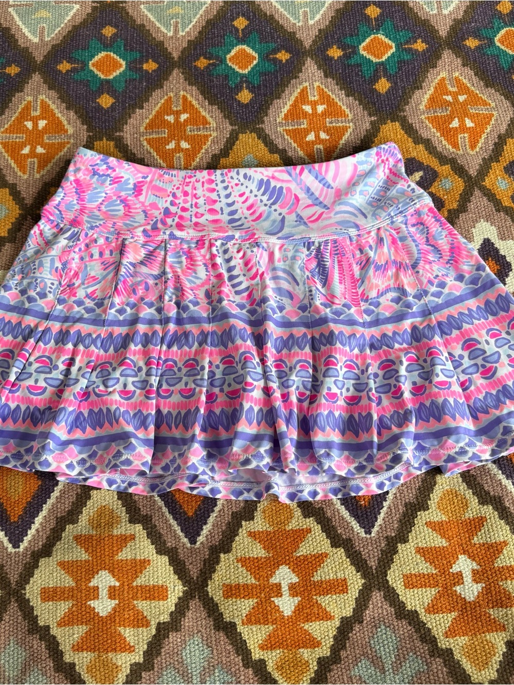 LILLY PULITZER Luxletic Annora Skort Sea You Soon Raz Berry Women’s Size XS Pink